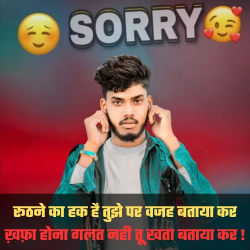 Sorry Shayari for Best Friend
