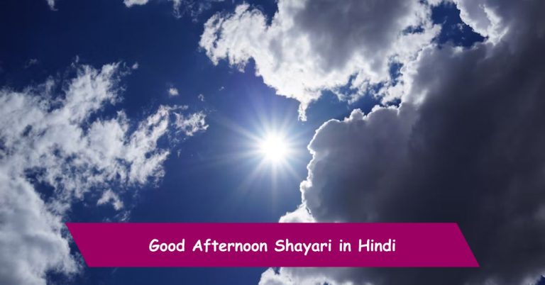 Good Afternoon Shayari in Hindi